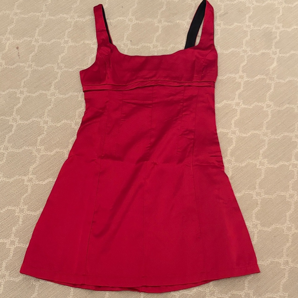 Elegant Red Sleeveless Dress